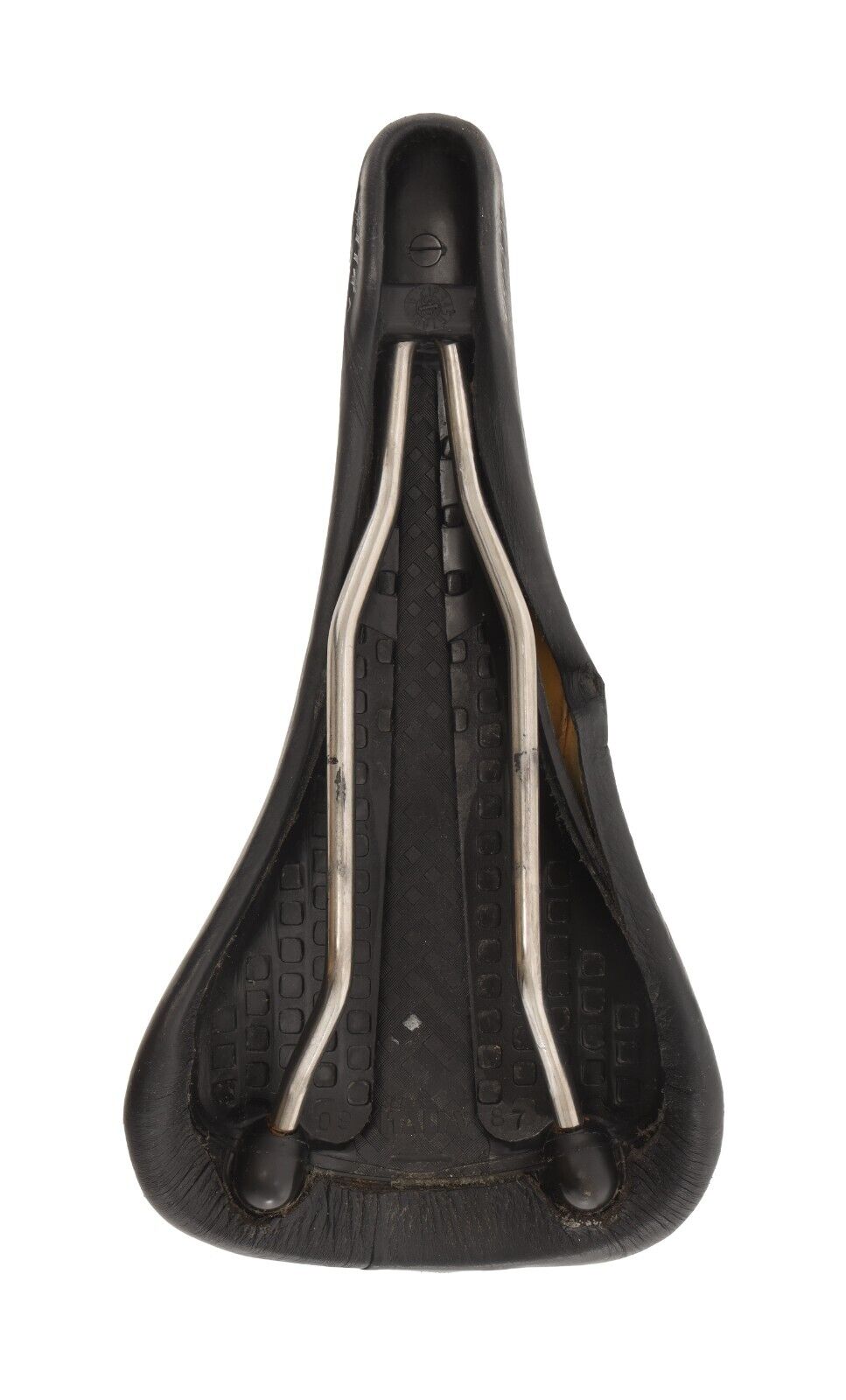 Selle Italia Flite Titanium Road Bike Saddle 140mm 7 x 7mm BLACK Leather Vintage