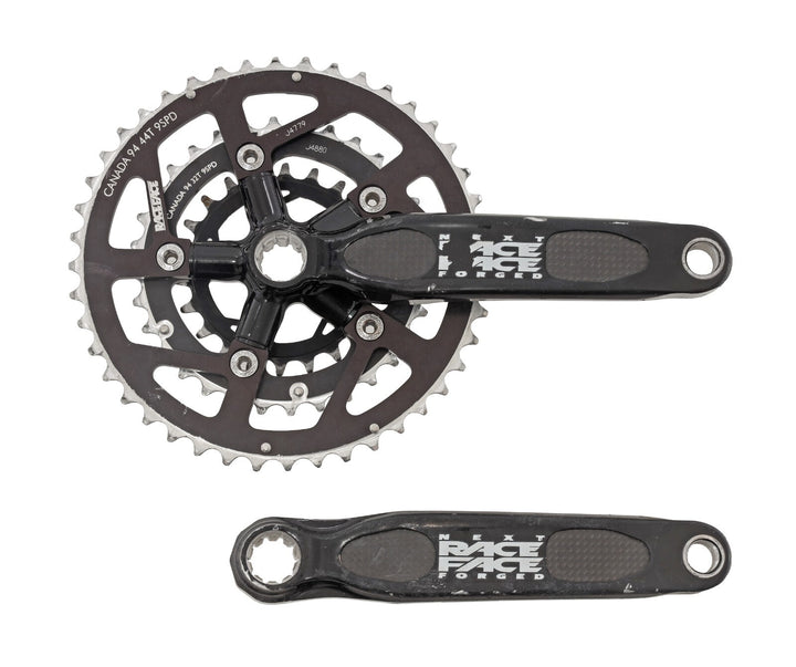 Race Face Next Forged Carbon MTB Crankset 175mm 3x 9s Triple ISIS Spline