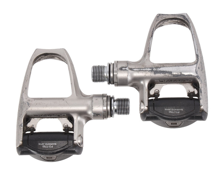 Shimano Dura-Ace PD-7750 SPD Clipless Pedals 9/16" Road Bike Silver Race 3-Bolt