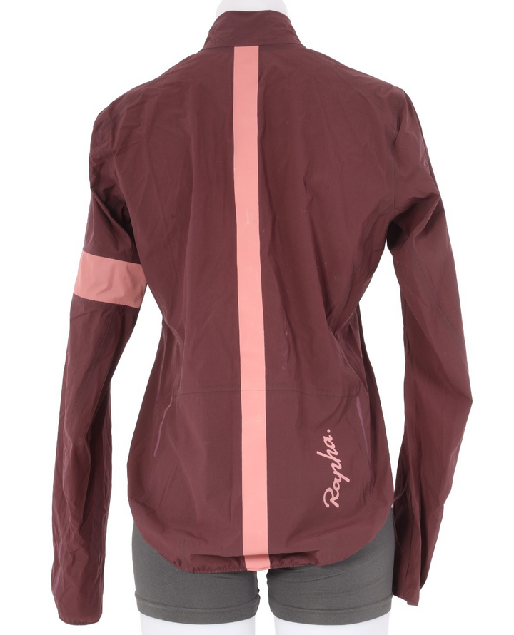 Rapha Souplesse Lightweight Shadow Jacket Women MEDIUM Maroon Road Bike