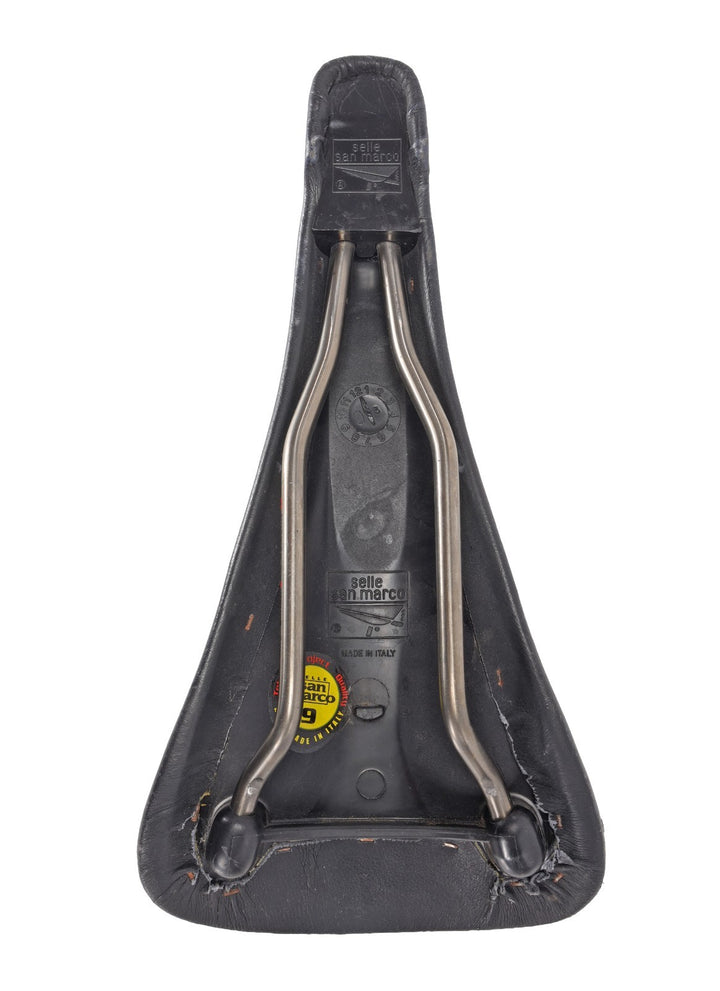 Selle San Marco Concor Light Titanium Rails Leather Saddle 130mm 7x7mm Road Bike