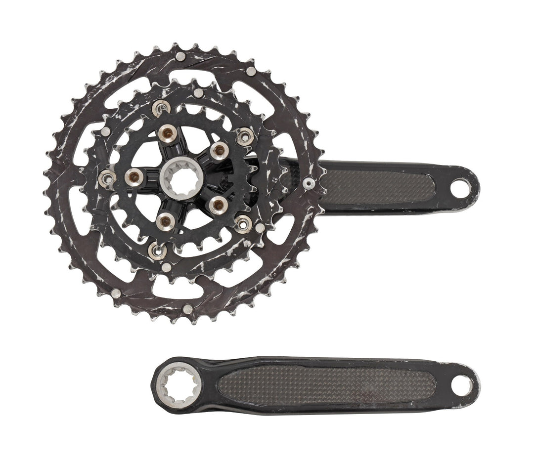 Race Face Next Forged Carbon MTB Crankset 175mm 3x 9s Triple ISIS Spline