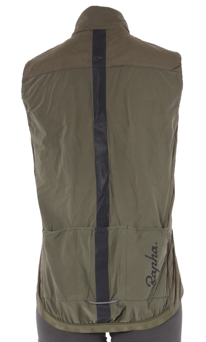 Rapha Souplesse Insulated Gilet Women MEDIUM Green Road Bike Fall Spring