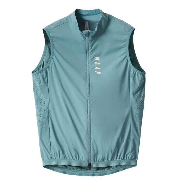 MAAP Draft Team Vest Men LARGE Blue Wind Cycling Road Bike Gravel Race Mountain