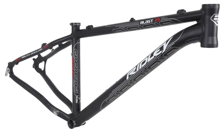Ridley Blast 29 Alloy Hardtail Mountain Bike Frame SMALL Black Disc XC MTB 2010