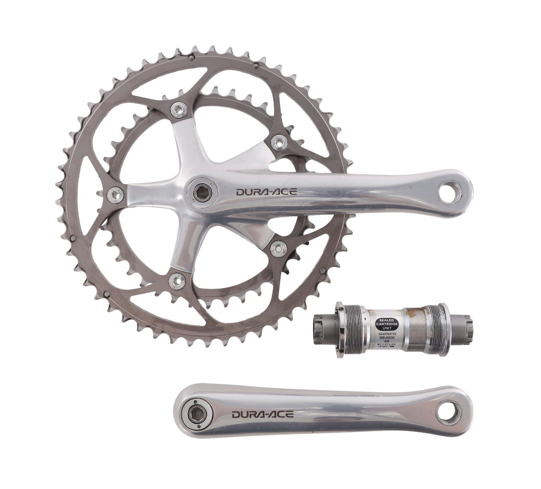 Shimano Dura-Ace FC-7701 Road Bike 2 x 9 Spd Crankset 170mm 53/39T 130 BCD w/ BB