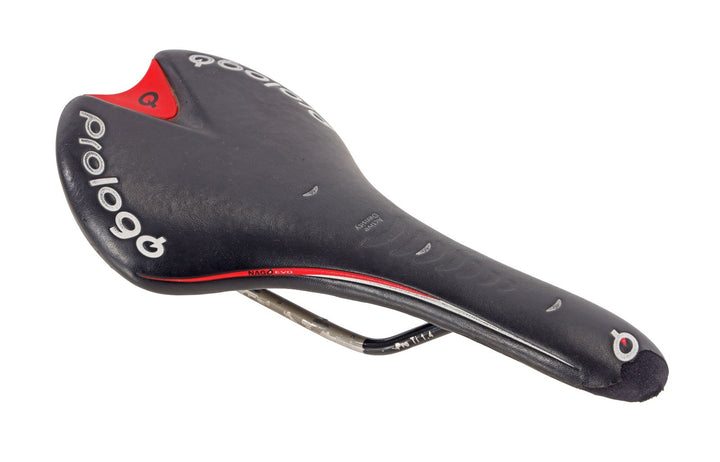 Prologo Nago Evo Road Bike Saddle 133mm 7 x 7mm Pro Titanium 1.4 Solid Rail CX
