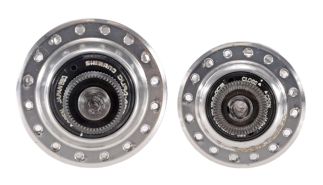 Shimano Dura-Ace 7400 Freewheel 8 Spd Frnt/Rear Hub Set 100/130mm QR 32H Vintage