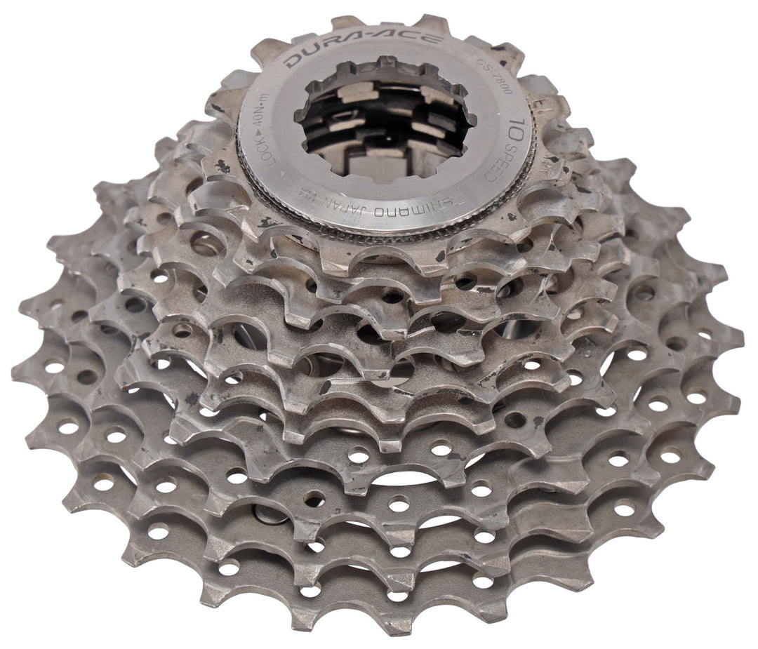 Shimano Dura-Ace CS-7800 Road 10 Sp Bike Cassette 12-25T Vintage 4 Cogs Titanium