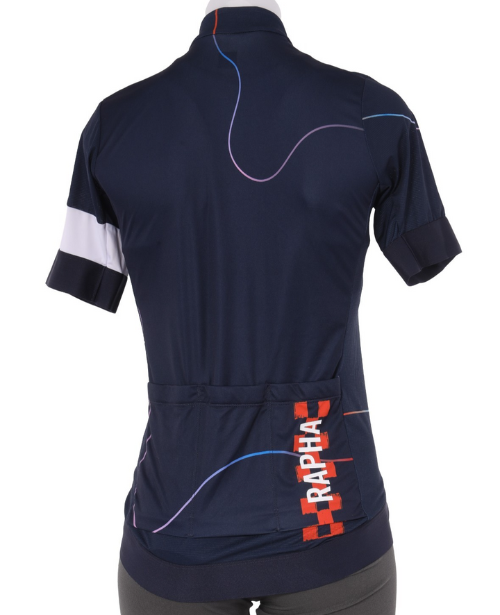 Rapha Pro Team Training Short Sleeve Jersey Women MEDIUM Navy Road Bike