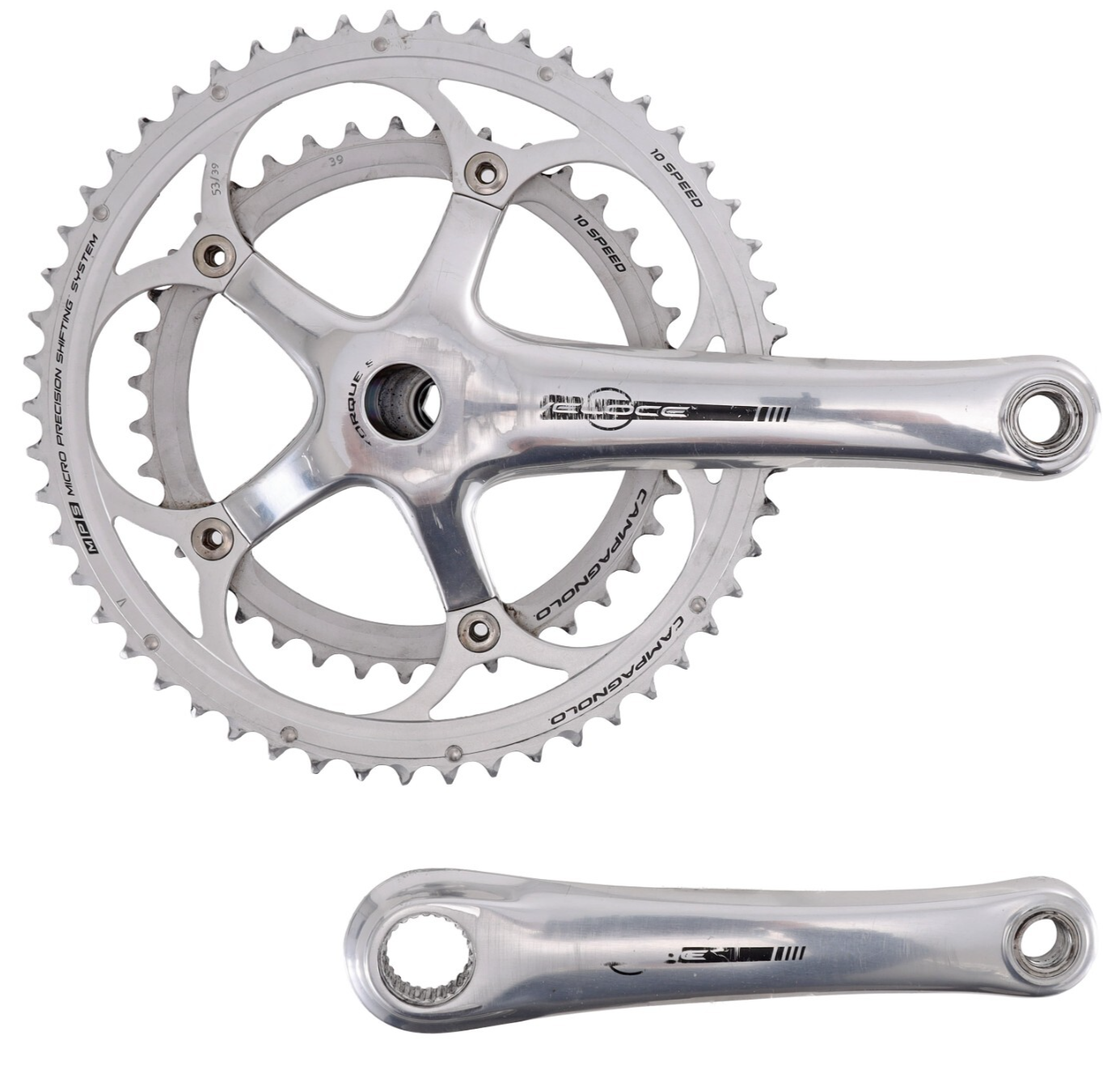 Pédalier Campagnolo Record 10 Vitesses - Occasion En Bon état - Pour Vélo De Route