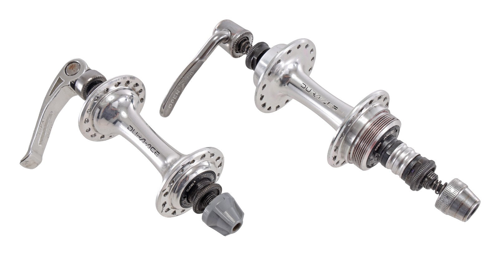 Shimano Dura-Ace 7400 Freewheel 6 Speed Front/Rear Hub Set 100