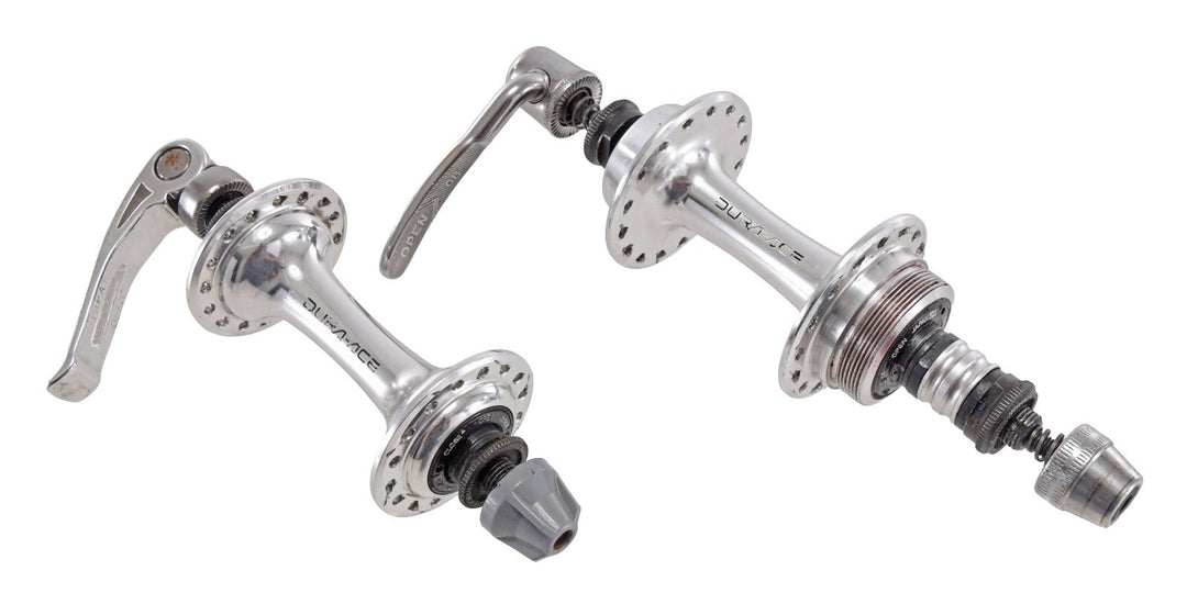 Shimano Dura-Ace 7400 Freewheel 6 Spd Frnt/Rear Hub Set 100/126mm 32H QR Vintage