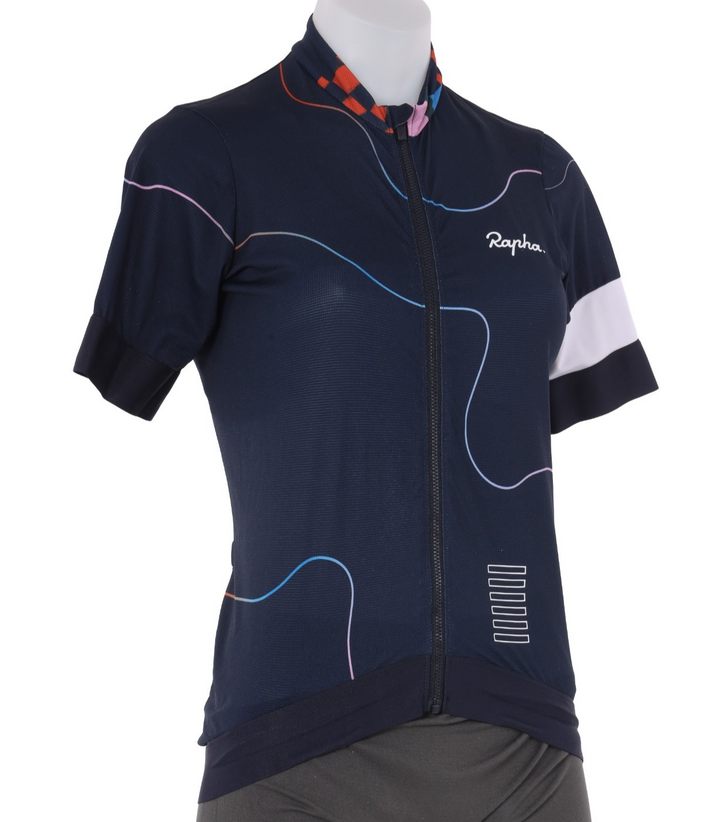 Rapha Pro Team Training Short Sleeve Jersey Women MEDIUM Navy Road Bike