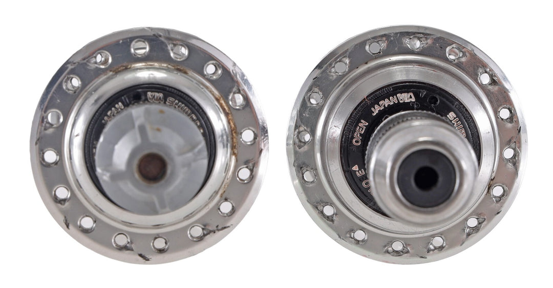 Shimano Dura-Ace 7400 Freewheel 6 Spd Frnt/Rear Hub Set 100/126mm 32H QR Vintage