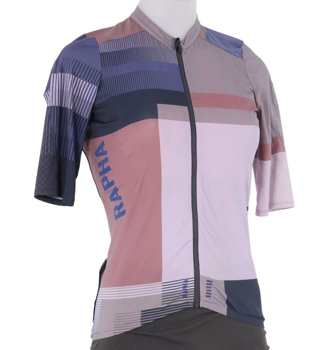 Rapha Time Pro Team Aero Short Sleeve Jersey Women MEDIUM Purple Road Bike