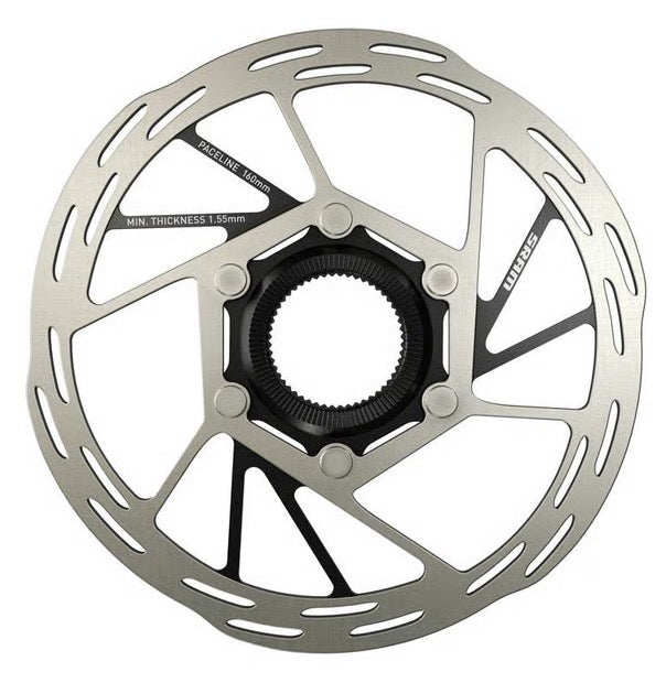 SRAM Paceline Rounded Disc Brake Rotor 160mm Center Lock Road Gravel Bike