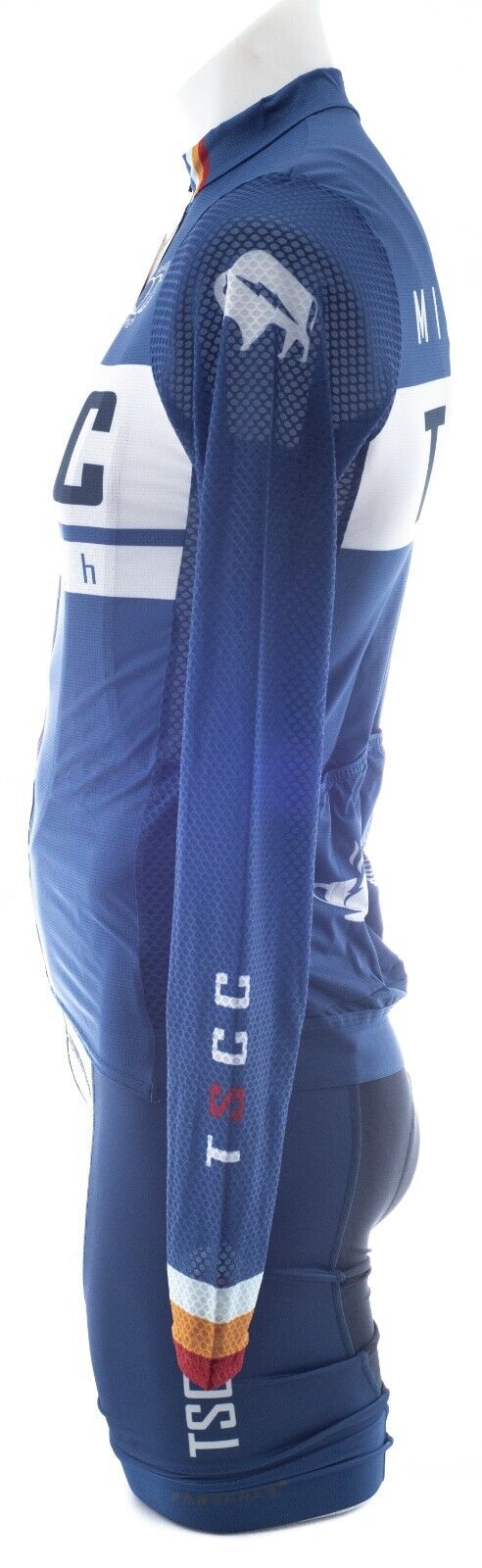 Panache TSCC Mile High Long Sleeve Pro Svelt Kit Men SM & LG Blue Road Bike Bib