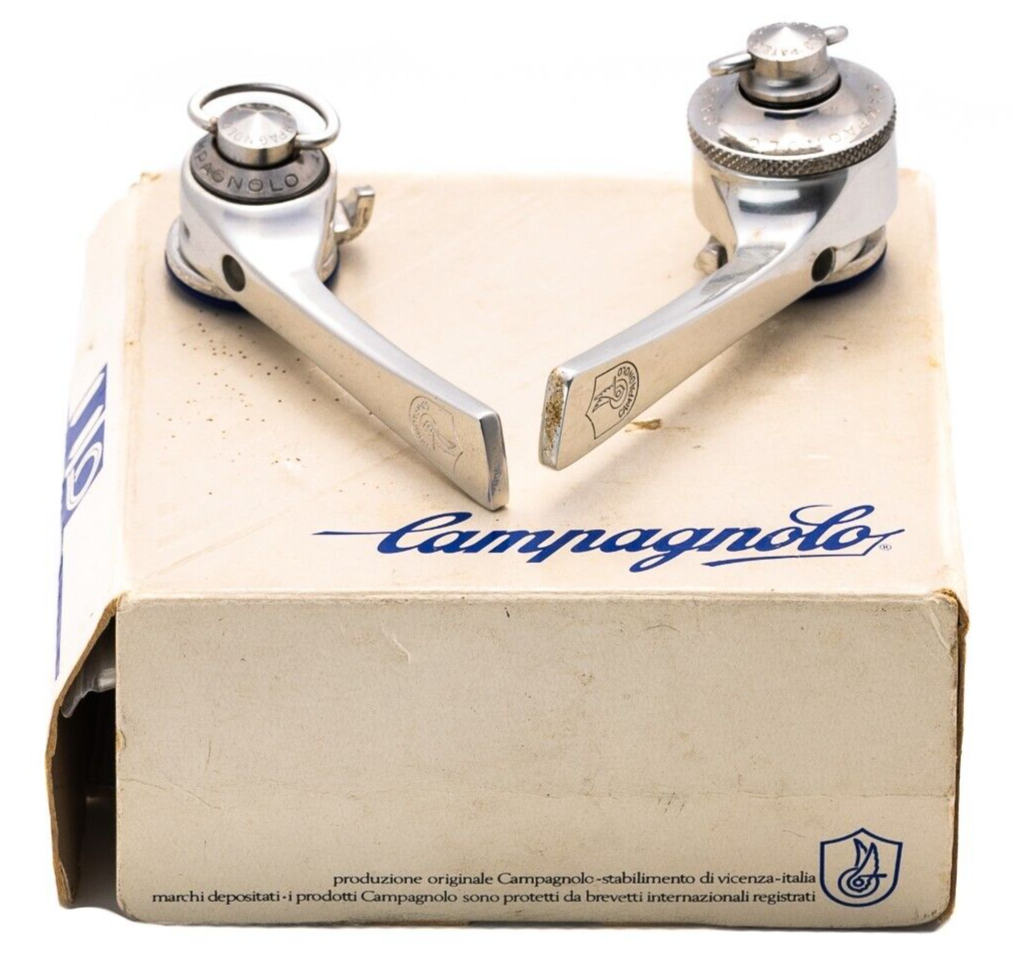 Campagnolo C-Record Syncro 6 Speed Downtube Friction Shifter Levers Vintage NOS
