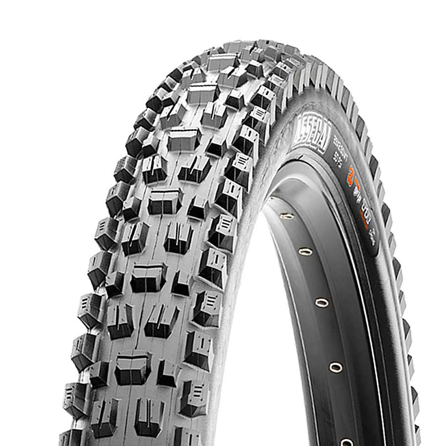 Maxxis, Assegai, Mountain Tire, 275x2.50, Folding, Tubeless Ready, 3C Maxx Grip, DH, Wide Trail, 60x2TPI, Black