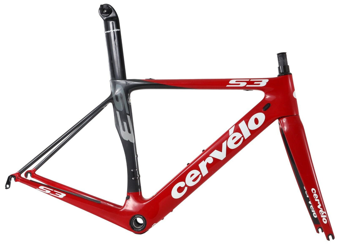 Cervelo S3 Carbon Road Bike Frameset 51cm Rim Brake QR Aero Triathlon Race 2015