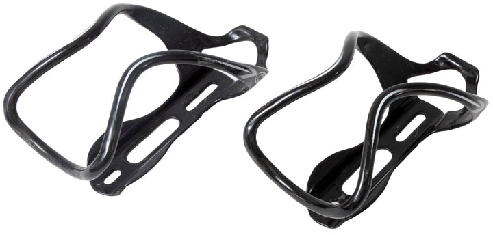 RavX Gamma Glossy UD Carbon Silver Logo Water Bottle Cages 1 PAIR Road Bike Race