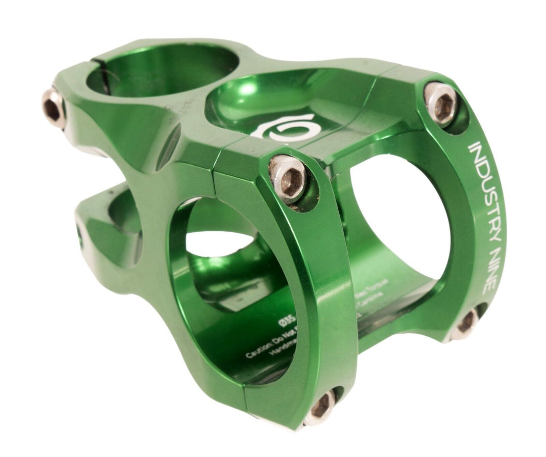 Industry Nine Alloy Mountain Bike Stem Green 35 x 40mm 8º MTB Enduro DH Ti Bolts