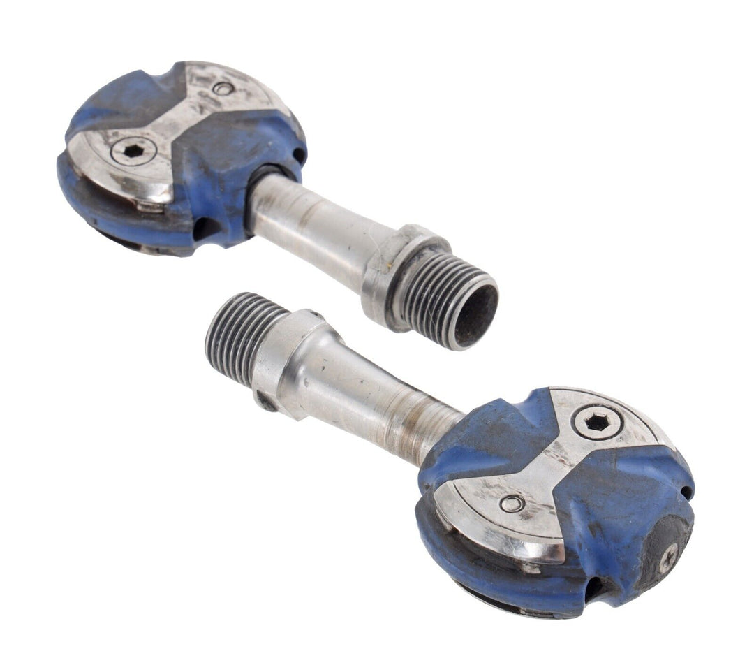 Speedplay Zero Clipless Road Bike Pedals Blue 53mm Stainless 4 Bolt Tri Race TT