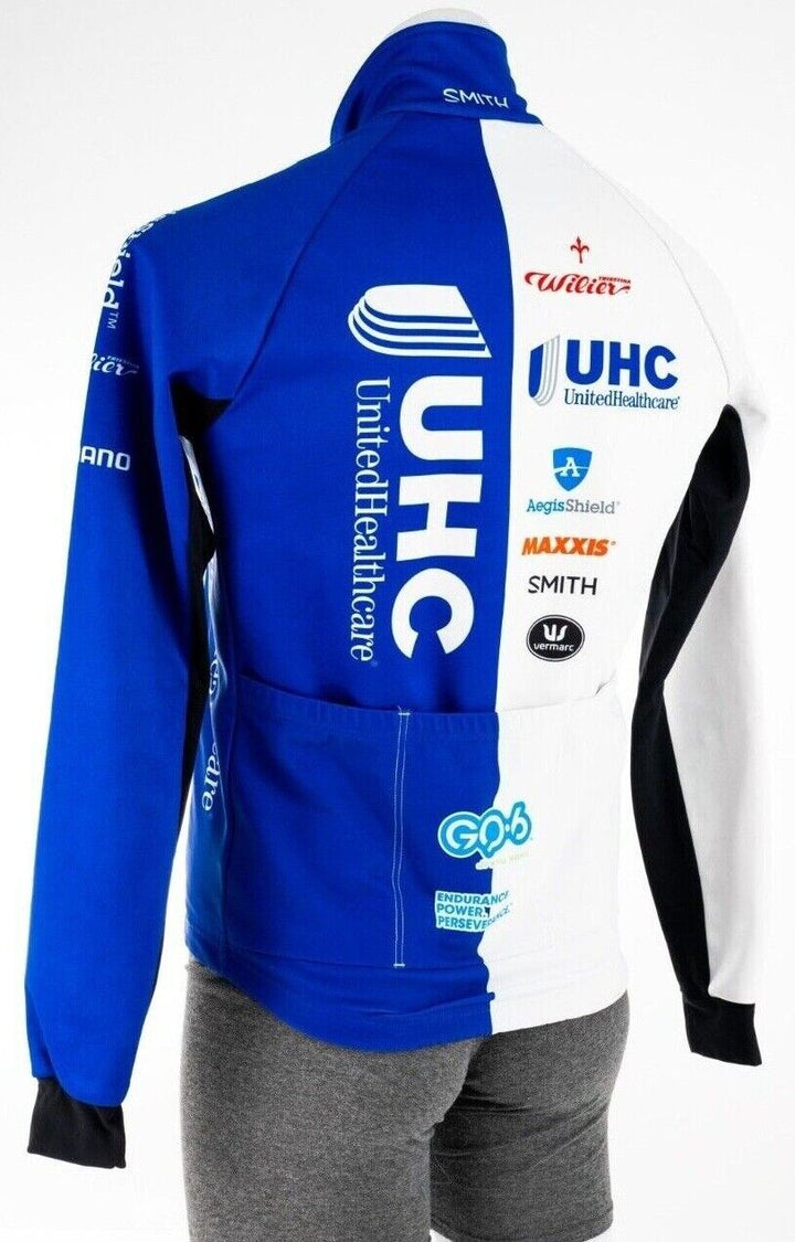 Vermarc United Health Pro Cycling Thermal Jacket Men SML White Road Bike WindTex