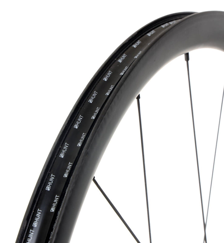 HUNT 30 Carbon Gravel Disc CL Tubeless 12x 100mm Road FRONT Wheel 700c Race CX