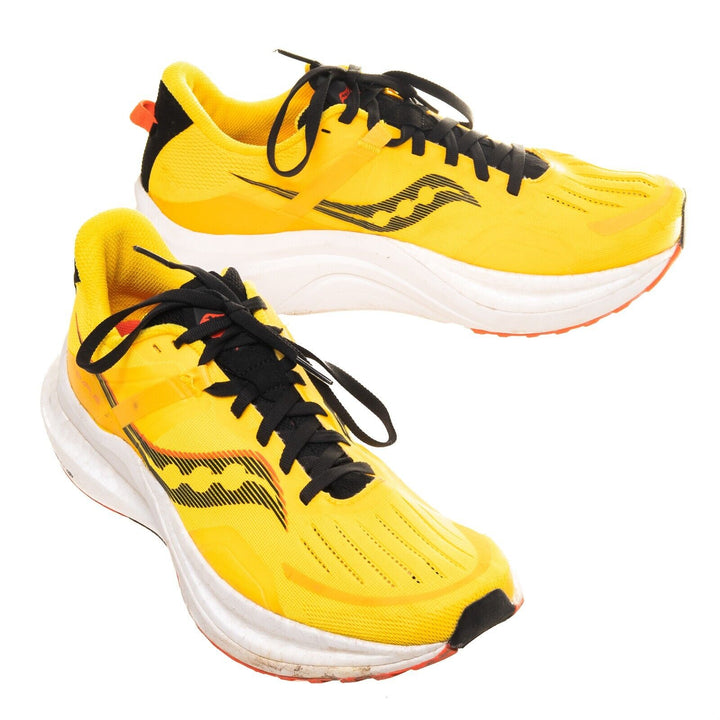 Saucony Tempus Running Shoes Men US 9 Yellow Road Race Trainer SuperFoam Bounce