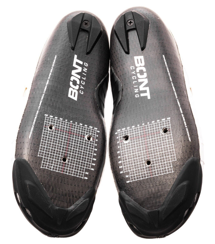 Bont Vaypor S Carbon Road Cycling Shoes EU 37 WIDE US 4.5 WHITE BOA Dial 3 Bolt