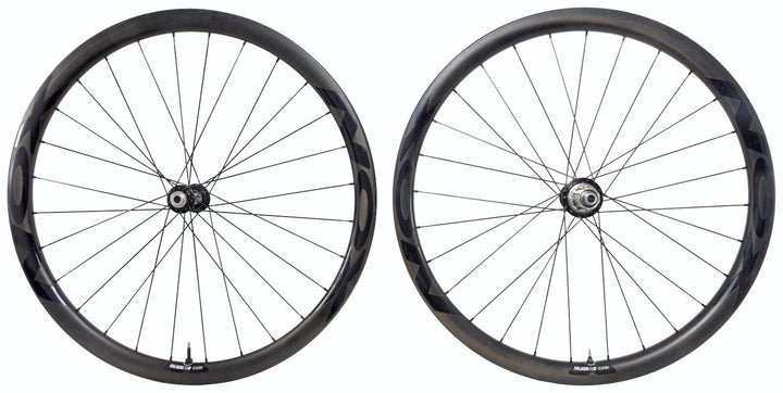 Nox Falkor 36D i9 Torch Carbon CL Disc Tubeless Road Wheelset 700c 11s Shimano