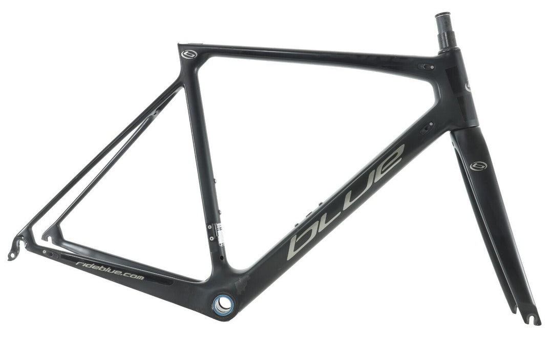 blue cycles Axino SL Carbon Road Bike Frameset MED 54cm Black Rim Brake QR 2016