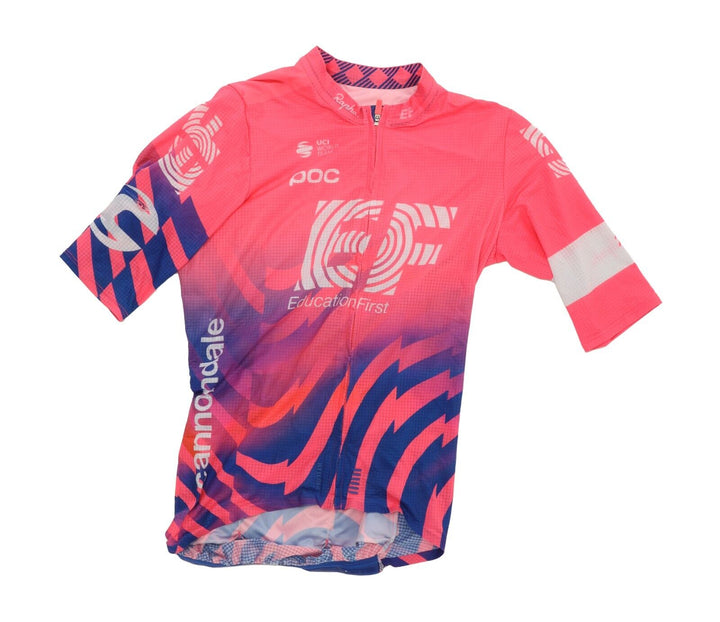 Rapha EF Education First Pro Team Short Slv Cycling Kit Men SIZE 1/2 Pink + Vest