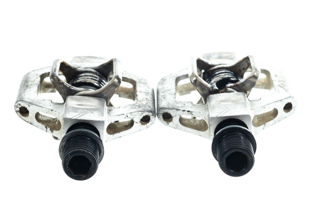 Crankbrothers Candy 4 Clipless MTB Bike Pedals Silver 9/16" 2-Bolt Gravel