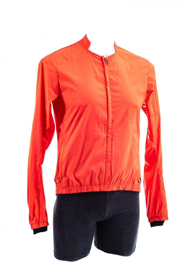 Rapha Wind Jacket Men MEDIUM Orange Road Bike MTB CX Windbreaker Commute Unisex