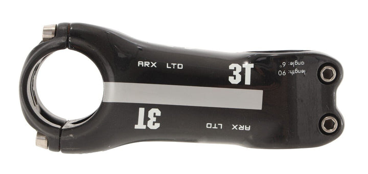 3T ARX LTD Carbon Road Bike Stem 31.8 x 90mm 6º 1 1/8" Gravel Mountain Ti Bolts