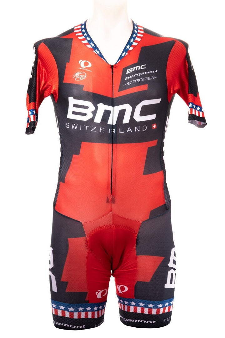 Pearl Izumi BMC Pro Cycling Team Short Slv Mach 5 Speedsuit Men MEDIUM USA Champ