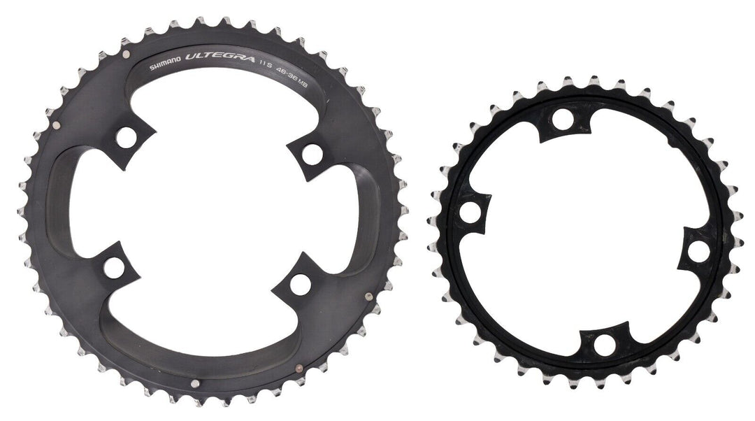 Shimano Ultegra FC-R6800 2x11 Spd Gravel Bike Chainring Set 46/36T CX Race Cross