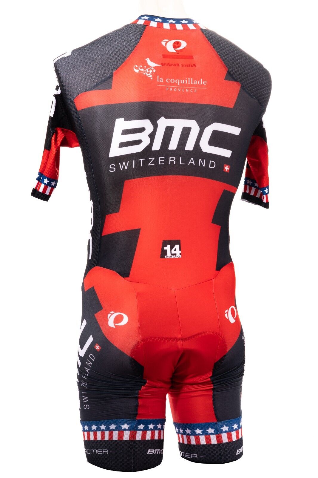 Pearl Izumi BMC Pro Cycling Team Short Slv Mach 5 Speedsuit Men MEDIUM USA Champ