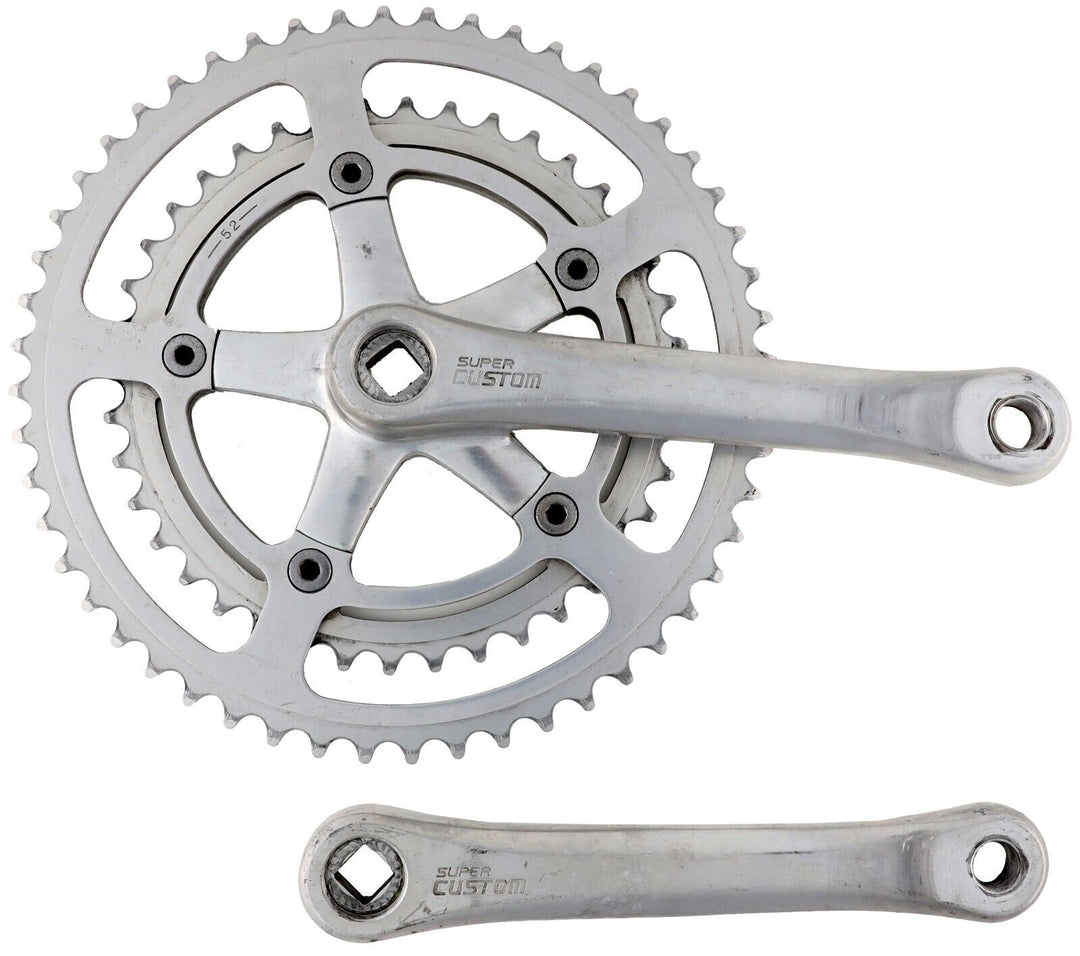 SR SakaeRingyo Super Custom Alloy Road Bike Crankset 170mm 52/40T Vintage Double