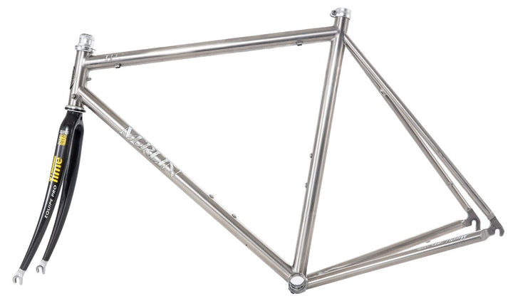 Merlin Titanium Road Bike Frameset 56cm QR Rim 700c Time Fork Campy Headset 2001