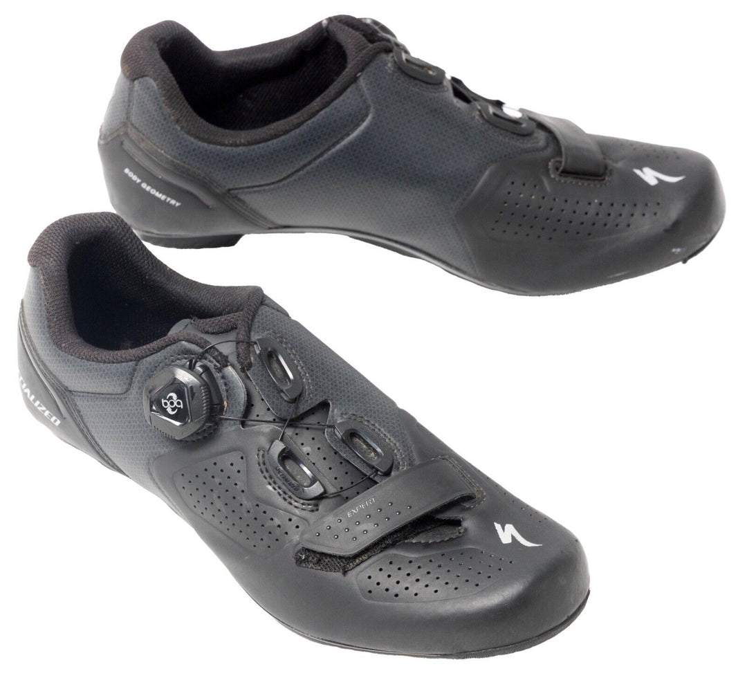 Specialized Expert Road Carbon Bike Shoes EU 42 US Men 9 Black 3 Bolt Triathlon