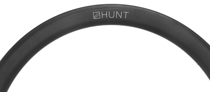 HUNT 50 Carbon Wide Aero FRONT Rim Brake Tubeless 18H Road Bike TT Race Gravl CX