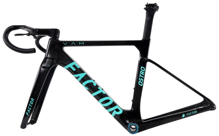 Factor OSTRO VAM Carbon Aero Disc Road Bike Frameset 49cm Module Turquoise 2022