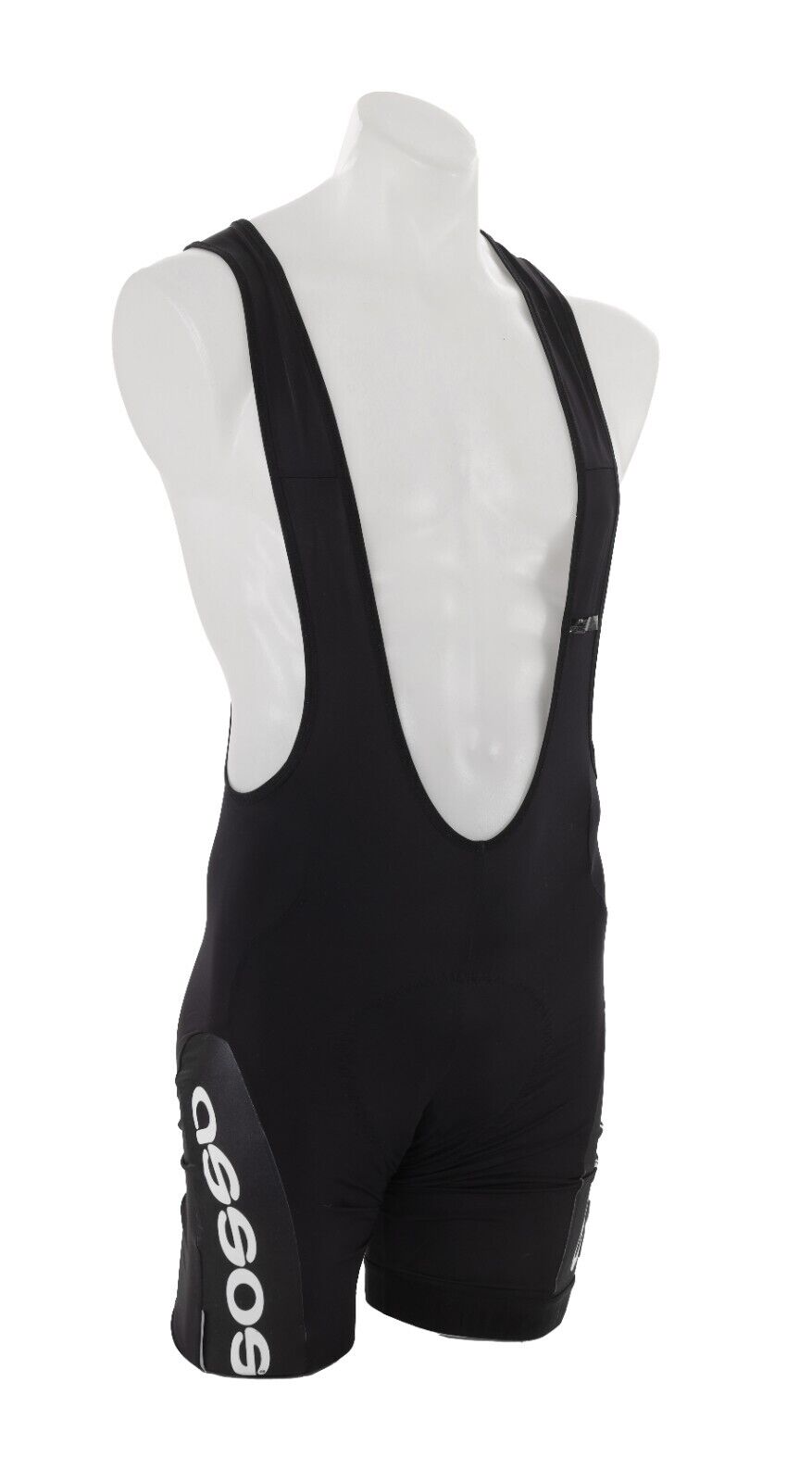 Assos FI.Uno_S5 Bib Cycling Shorts Men LARGE Black/Wht Road Bike Gravel Comfort