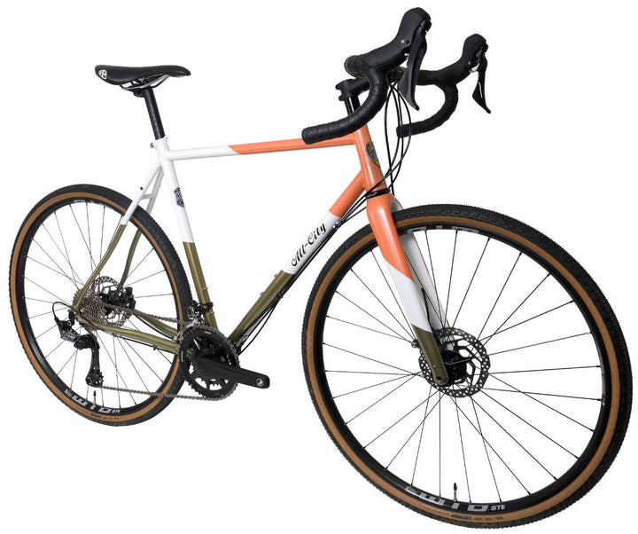 All-City Cosmic Stallion GRX 2x 11 Spd Steel Gravel Bike 55cm Coral Moss Shimano