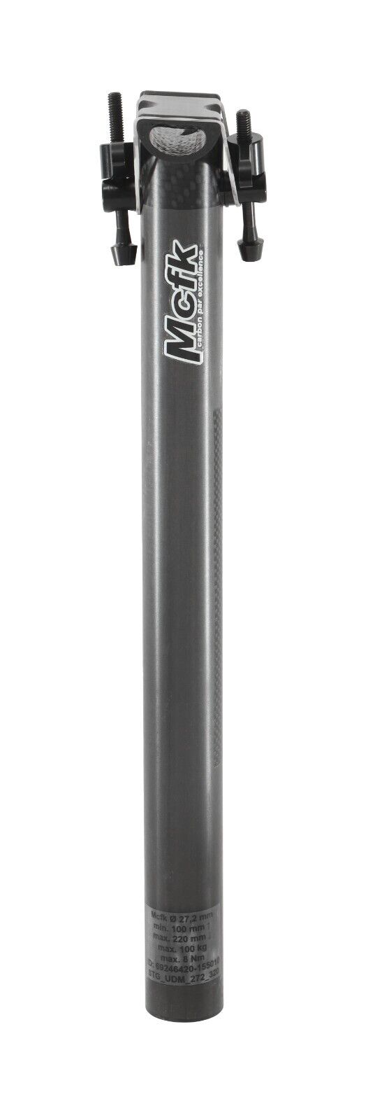 Mcfk Sattelstütze Gerade UD Carbon Bike Seatpost 27.2 x 320mm 0mm SB 110 Grams