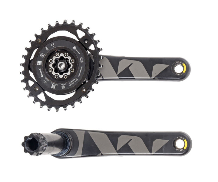 SRAM XX1 Eagle AXS Carbon MTB Crankset w/ Quarq Power Meter 175mm 32T Oval Ring